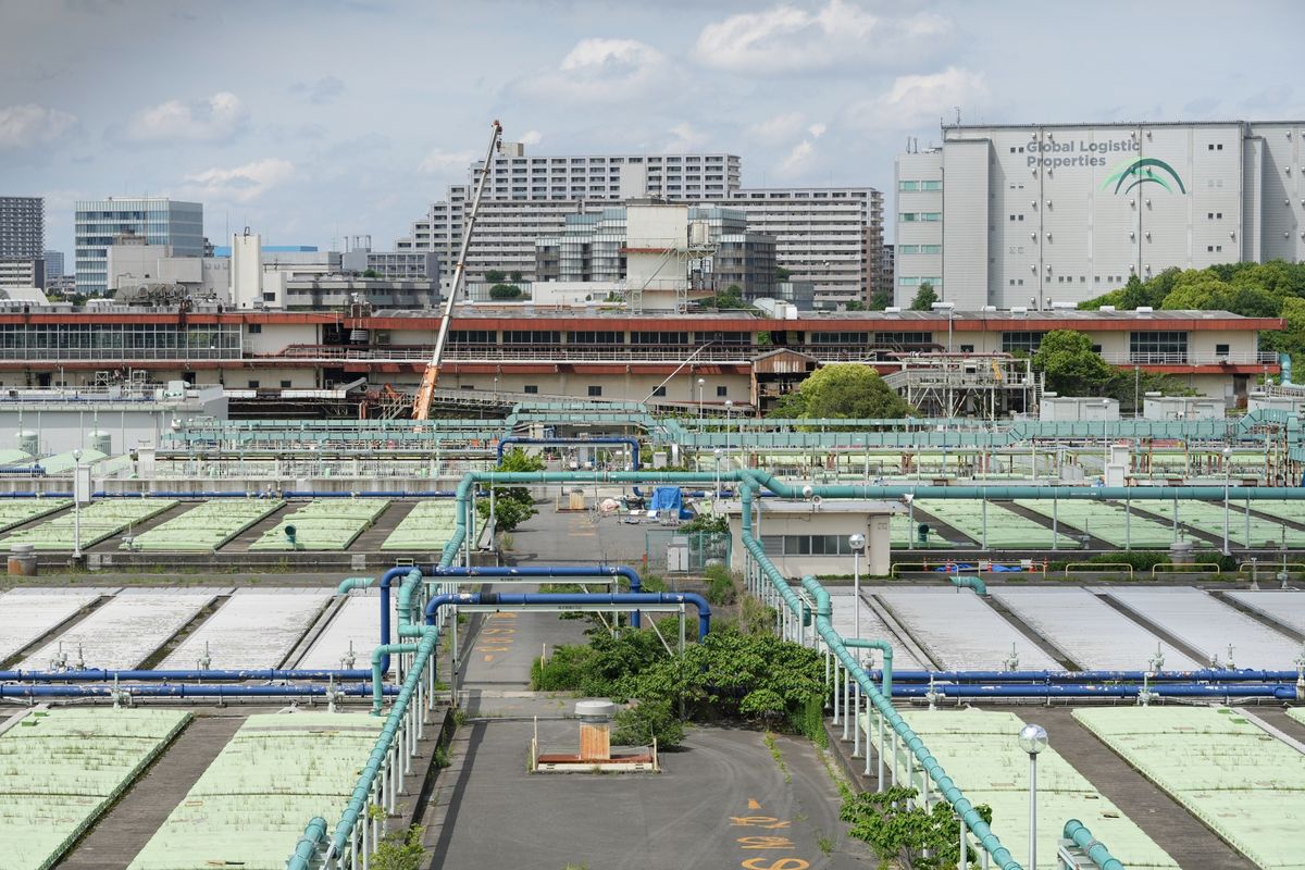 水処理施設の水槽